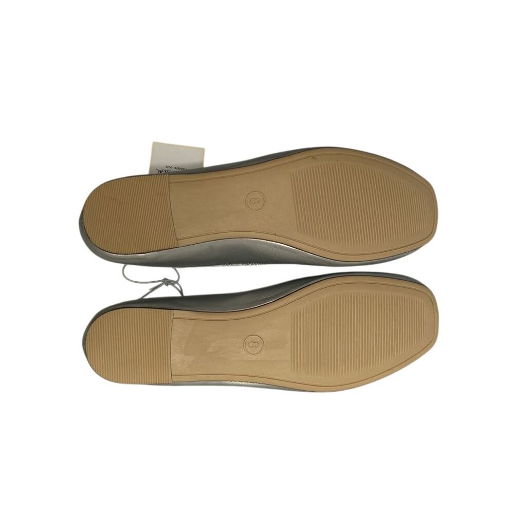 NWT a. new day Jackie Silver Memory Foam Classic Slip On Ballet Flats-Size 8* - Picture 9 of 10